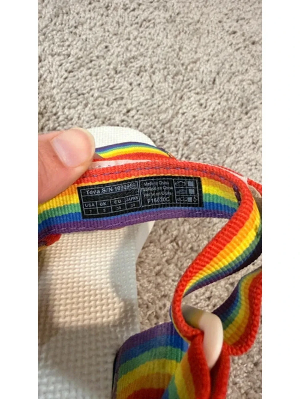 Teva Original Universal Rainbow Pride Platform Sandals Women’s Size 7